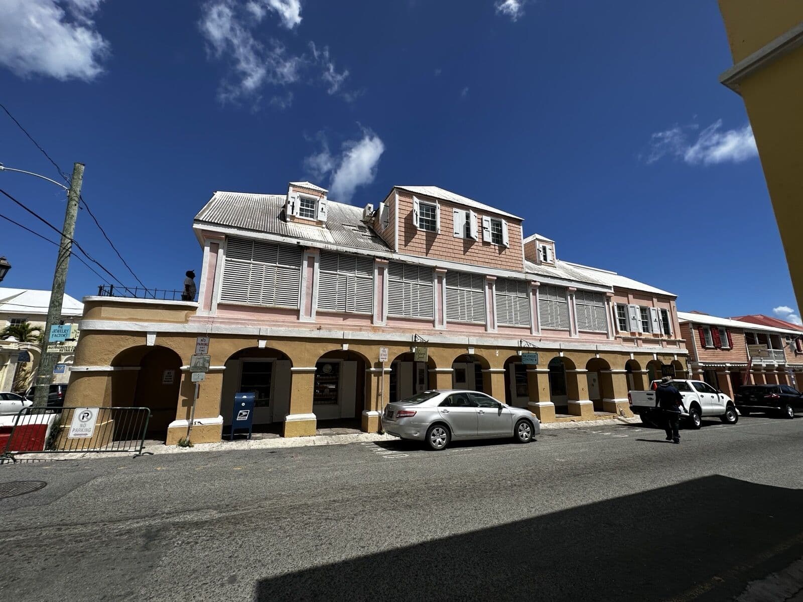 The arcaded building at 53 King Street, Christiansted